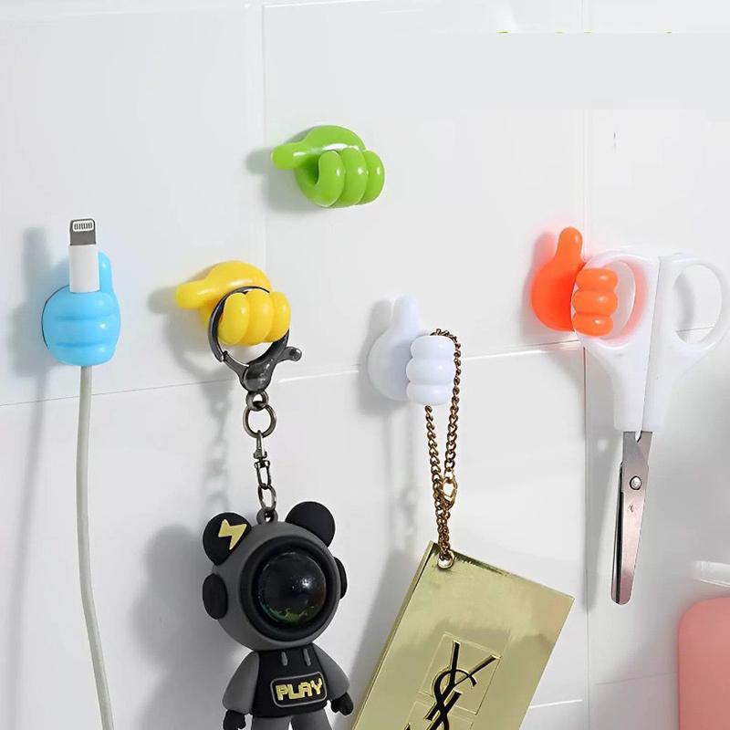 10 шт./лот, зажимы для держателя кабеля, крючок для большого пальца, настенный крючок, вешалка для хранения кабеля, органайзер для наушников, провод для мыши