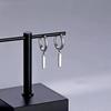 S925 Sterling Silver Bar Earrings: Unique, Trendy, and Cool Style for Couples.