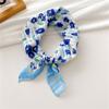 Square Towel Cotton Spring Autumn Linen Small All-Match Fashionable Elegant Scarf Hair Band Decorative Scarf Women's Korean-Style Silk Scarf