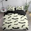 Halloween Flying Vampire Bedding Set Bats Duvet Cover Witchcraft Magic Polyester Comforter Cover Single Double King Bedclothes