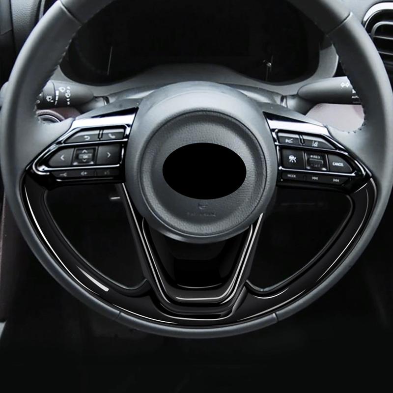 FOR 2022 Toyota YARIS Steering Wheel Glitter Sticker Decoration Scratch Resistant and Wear-resistant Interior Modification
