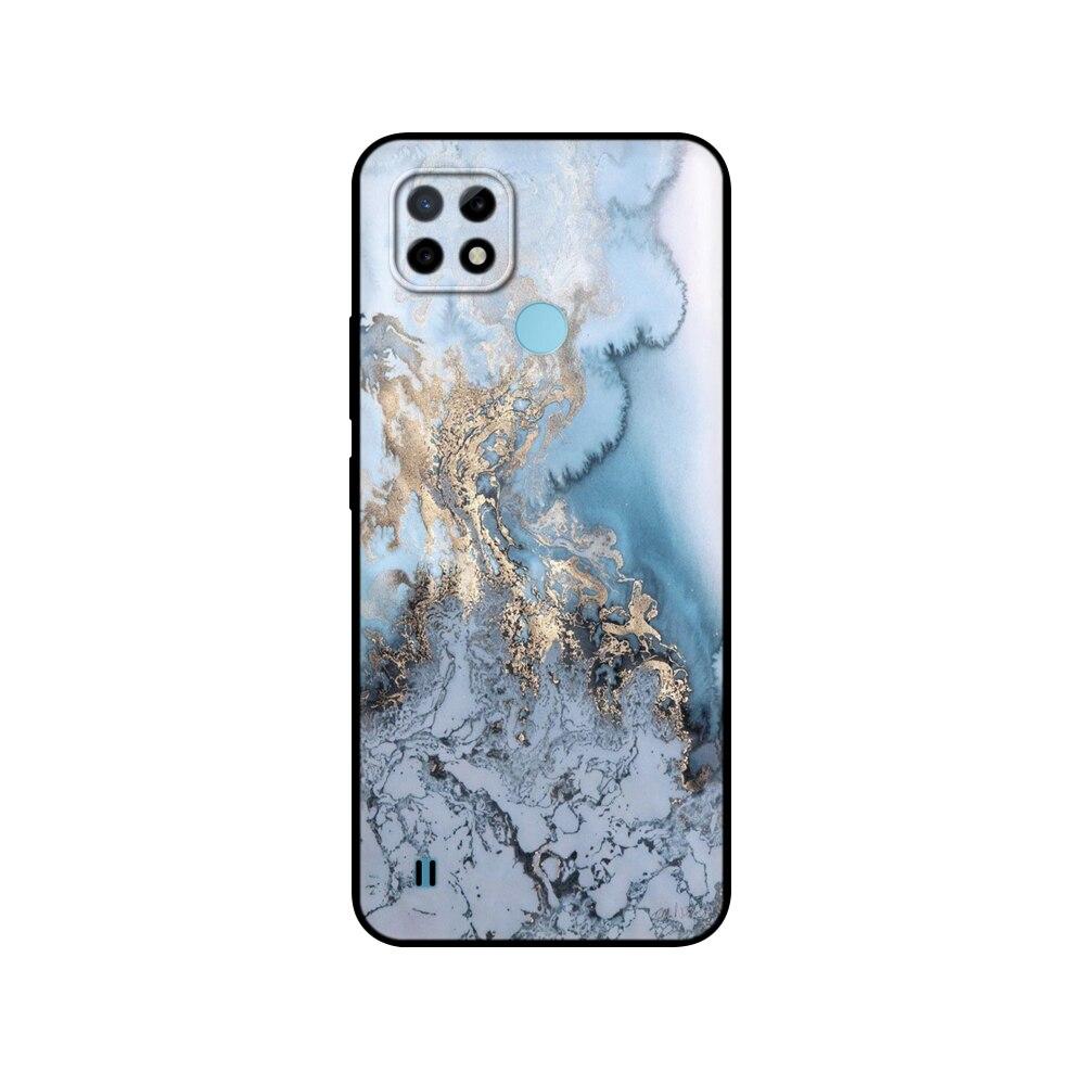 Силиконовый чехол для Realme C21 для OPPO RealmeC21 C 21, чехлы для телефонов 6,5 дюйма; Funda RMX3201 Bumper Capa Etui Мягкий черный чехол из ТПУ