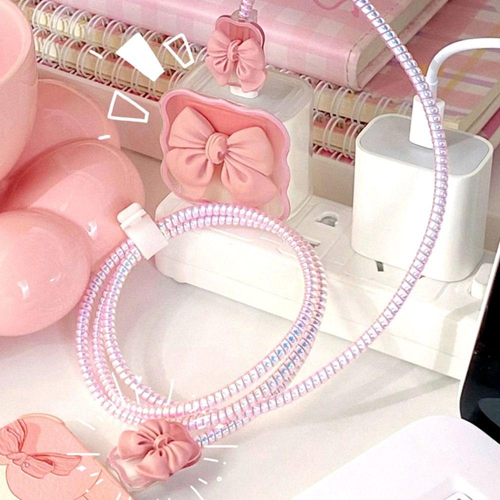 Постепенно прозрачный Защитный чехол для вилки зарядного устройства iPhone Защита USB Защита кабеля Чехол-протектор для кабеля