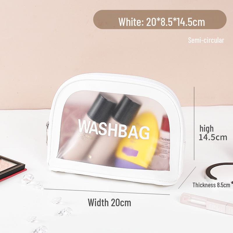 Дорожная косметичка в стиле cross-border ins, водонепроницаемая ПВХ, большая вместимость, идеально подходит для плавания и купания.