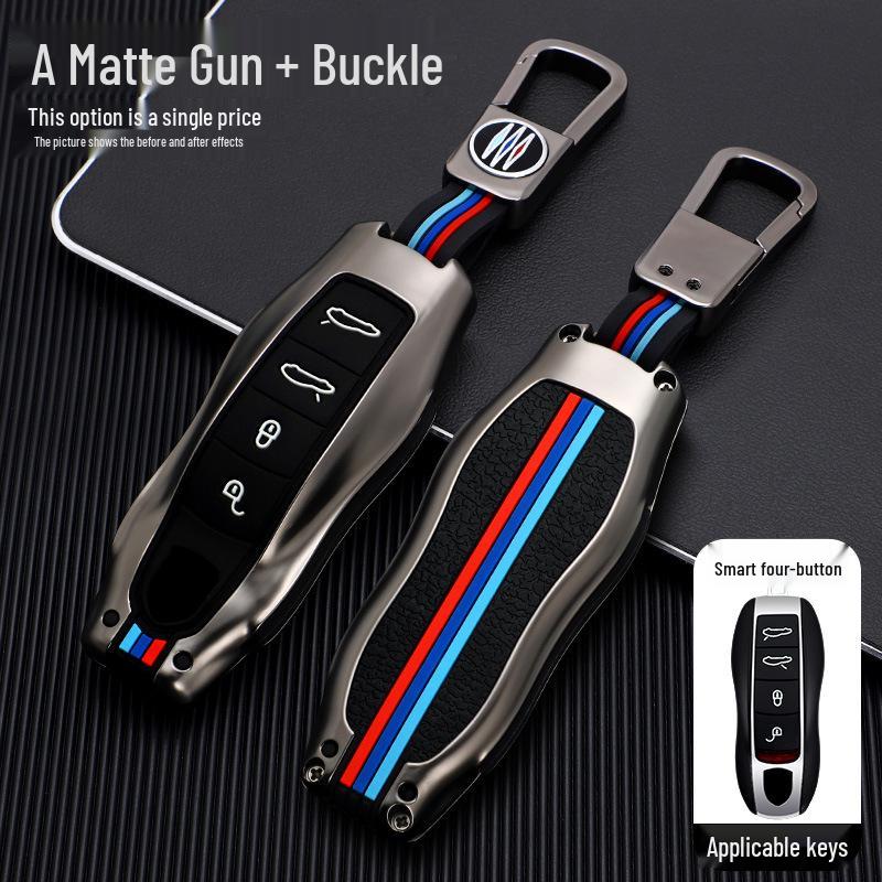 Porsche Cayenne Macan Panamera 718 Крышка корпуса ключа и модифицированная сумка-брелок.