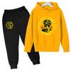 Spring Autumn Boys Casual Cobra Kai Print Long Sleeve Pullover Hoodie+Pants Clothing 2PCS Tracksuit  Girl Boys Clothes