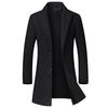 Winter Wool Jackets Men Casual Slim Outwear Long Trench Coat
