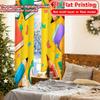 2D ПЛОСКАЯ ПЕЧАТЬ, 2 шторы (Без Рода) Празднование возвращения в школу Современные модные занавески на День смеха