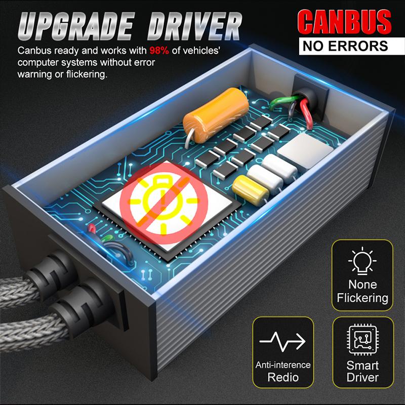 Светодиодные фары Dualvision K5C H7 H4 H11 H1 H8 9005 HB3 9006 HB4 9012 880 881 H27 9007 9008 H13 6000K 8000K CSP Canbus Автомобильные огни