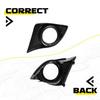 2pcs For Lexus IS IS250 IS350 2011-2013 Front Fog Light Bezel Cover Black Trim