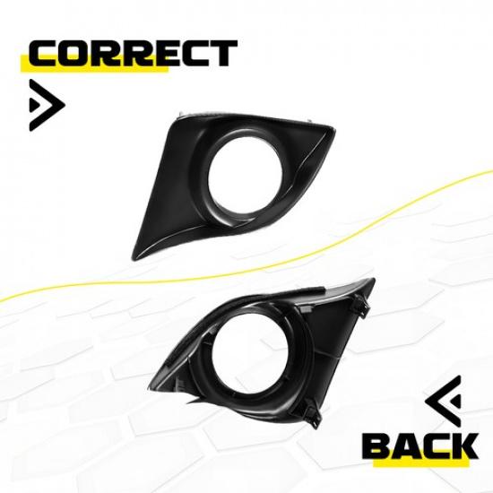 2pcs For Lexus IS IS250 IS350 2011-2013 Front Fog Light Bezel Cover Black Trim