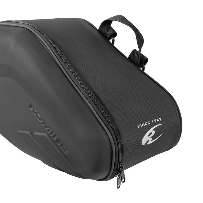 Komine SA-254 Molded Saddlebag 36L (18L per side) with Rain Cover Black Free (36L)