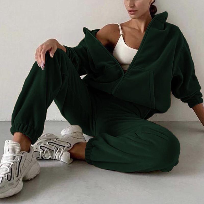 Women's Fashionable Sports Casual Sweatshirt Suit