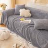 Plush Sofa Cover for All Seasons, Simple and Modern Anti Slip Sofa Cover