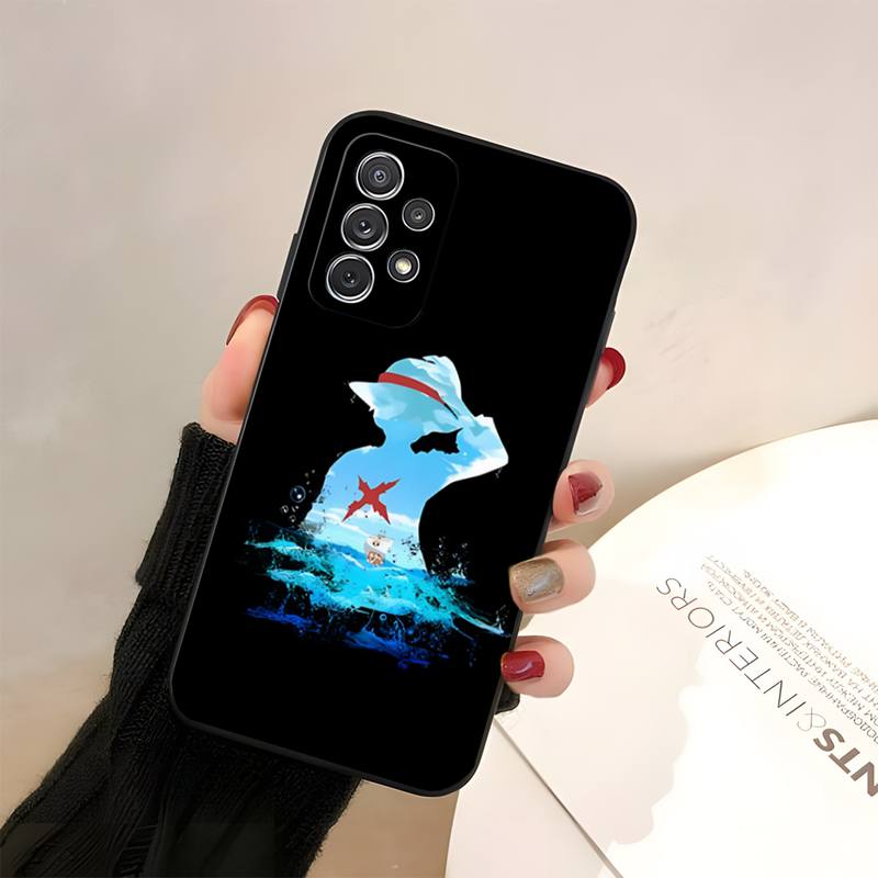 Anime One Piece Luffy Phone Case Fundas For Samsung A50s A52 A51 A72017 A73 A72018 A62018 A50 A13 A53 Macia Shockproof Capa