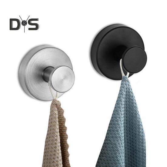 4 шт. настенных крючков, нержавеющих, устойчивых к коррозии, легко устанавливаемых, из нержавеющей стали, водонепроницаемых, с присоской, не требующей сверления, крючков для халатов и пальто