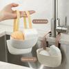 Kitchen Sink Holder Hanging Drain Basket Large Capacity Easy To Install Multipurpose Soap Sponge Holder Kitchen Accessories