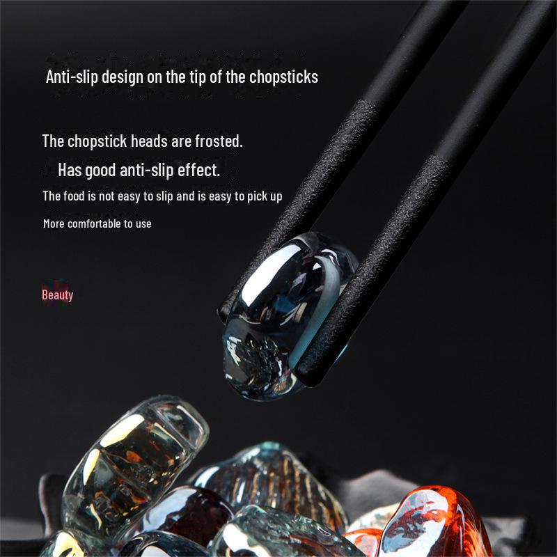 Палочки для еды из бытового сплава Chuangjian, изготовленные для отелей и ресторанов, поставляются в наборе из 10 пар из некостяного фарфора, бамбука и дерева.