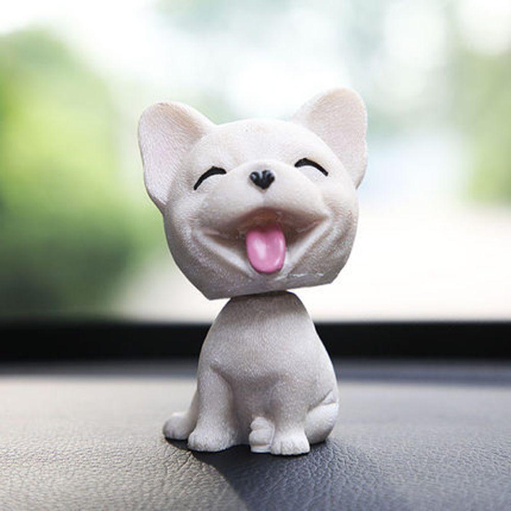 1PC 8 Styles Car Interior Resin Nodding Puppy Car Swing Toys Dashboard Ornament Shaking Head Dog