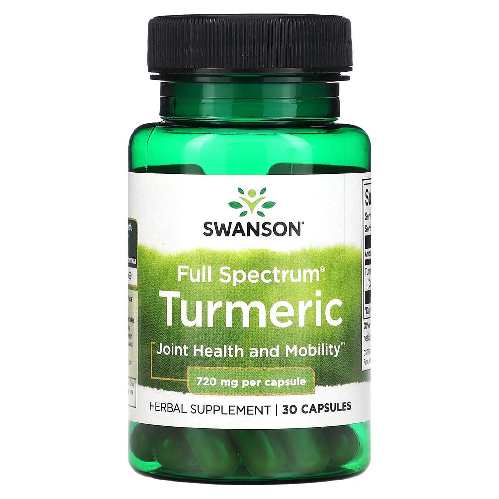 Swanson Full Spectrum Turmeric, 720 Mg, 30 Capsules