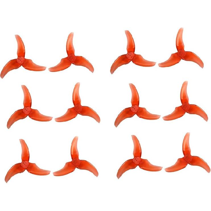 EMAX 6 Pairs of 2.5 inch Avan Rush Propeller Props for Tiny Hawk Freestyle Brushless Micro Carbon Fiber FPV Racing Quadcopter Quad Drone Frame 100