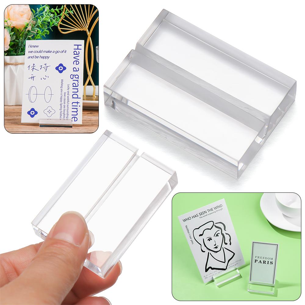 Paper Clamp Wedding Supplies Acrylic Sign Holder Clamps Stand Place Card Table Numbers Holder