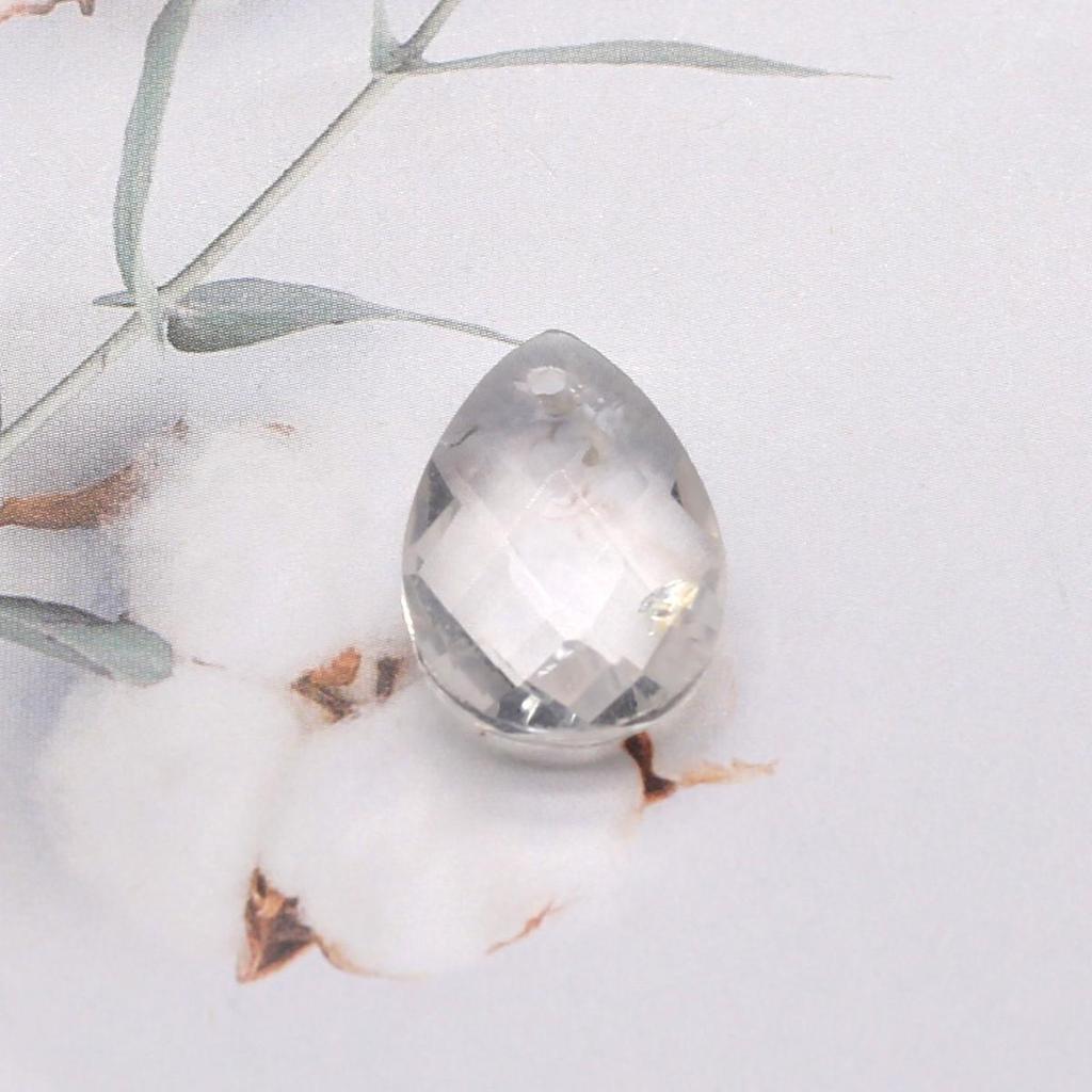 Natural Faceted Stone Pendant 2pcs Opallabradorite Dropshaped Pendant For Jewelry Making Diy Earrings Necklace Accessory