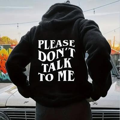 Осенне-зимняя женская одежда, флисовый свитер с круглым вырезом и принтом в виде букв, наплечные рукава