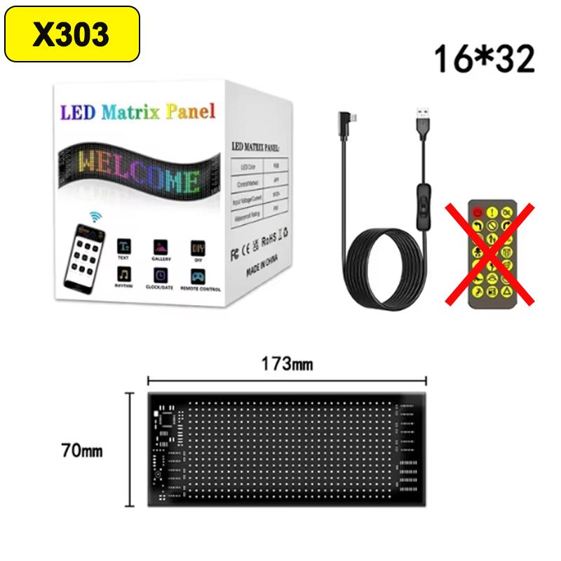 Demon Eyes Car LED Logo APP LED Matrix Pixel Panel Night Light DIY Programmable Flexible LED Display for Car Truck Accessories