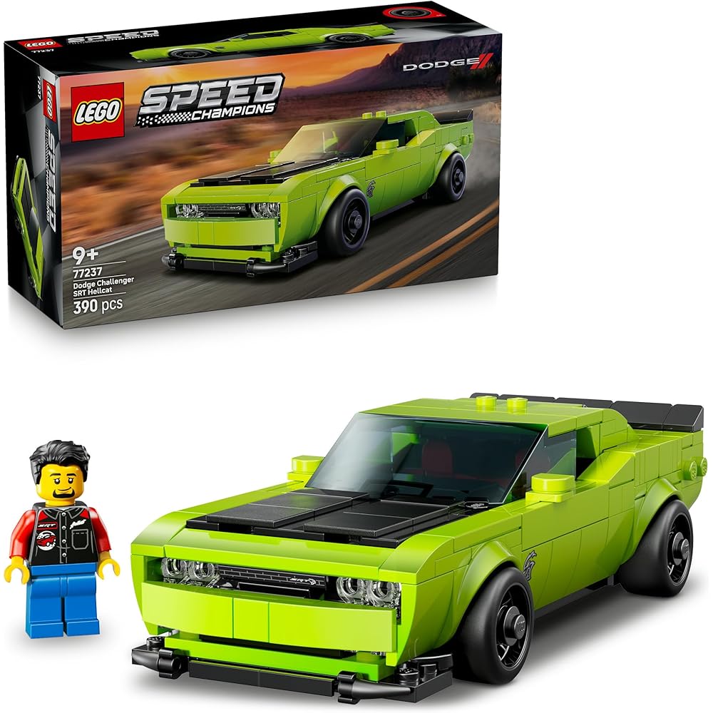 Набор LEGO Speed Champions Dodge Challenger SRT Hellcat Игрушечный Автомобиль для Детей 9-11 Лет Строительные Кубики