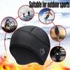 Cycling Helmet Liner Skull Fall Winter Eyeglasses Hole Warm Thick Fleece Stretch Outdoor Riding Helmet Protector Brimless Beanie Headgear