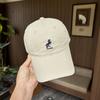 Women's sun-protective baseball cap with a deep crown, wide brim, and large head circumference, suitable for outdoor use, featuring embroidered