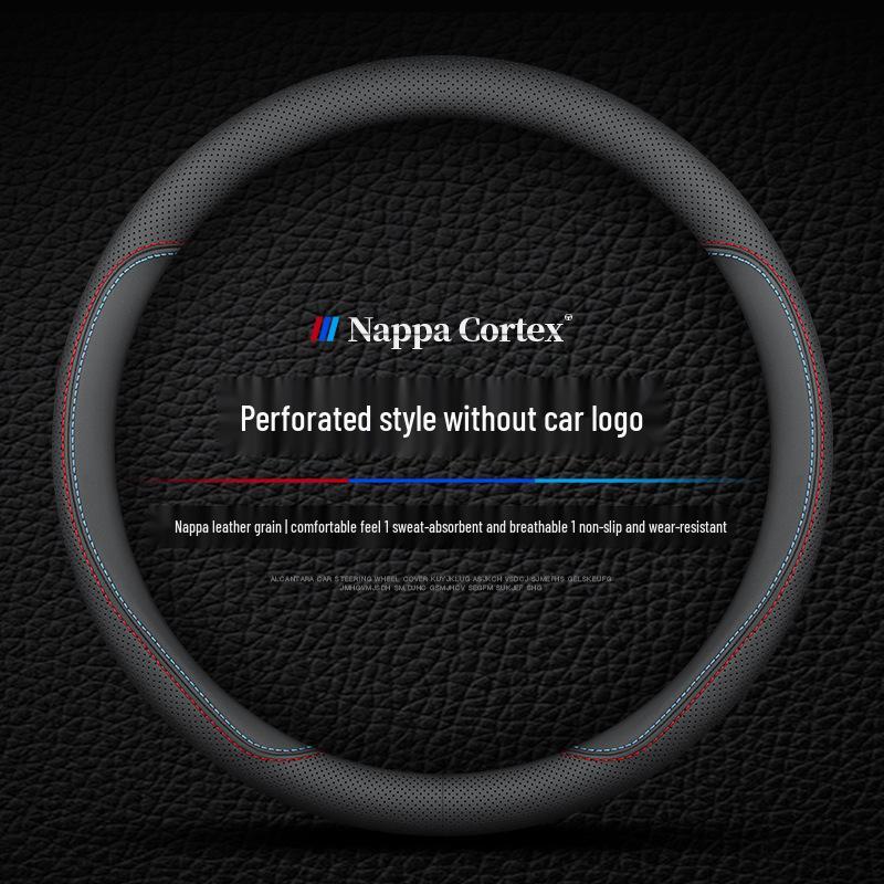 Кожаная оплетка на руль для Tucson, IX35, IX25, Sonata, Elantra, Reina, Lingdong - Всесезонная посадка