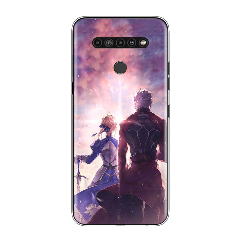 Cartoon Fate Stay Night Saber For LG V60 V50S V50 G8X G8S G8 G7 ThinQ 5G K61 K51S K41S K30 K20 Q60 Q9 Soft Phone Case