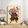 Ретро японский знаменитый генерал самурай постер и принты винтажная настенная живопись картина холст картина бар кафе гостиная домашний декор
