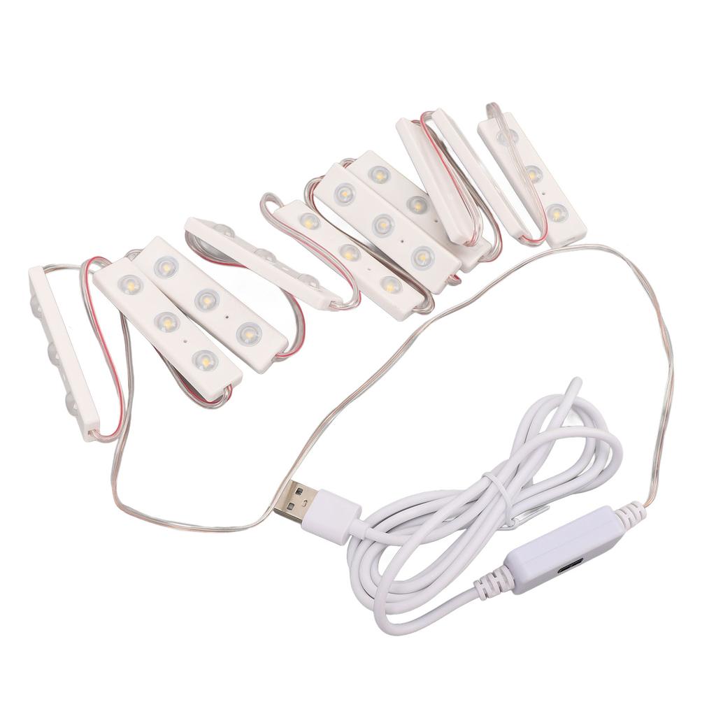 LED Vanity Light USB Stepless Dimmable Stick On Vanity Make Up Mirror Light for Home