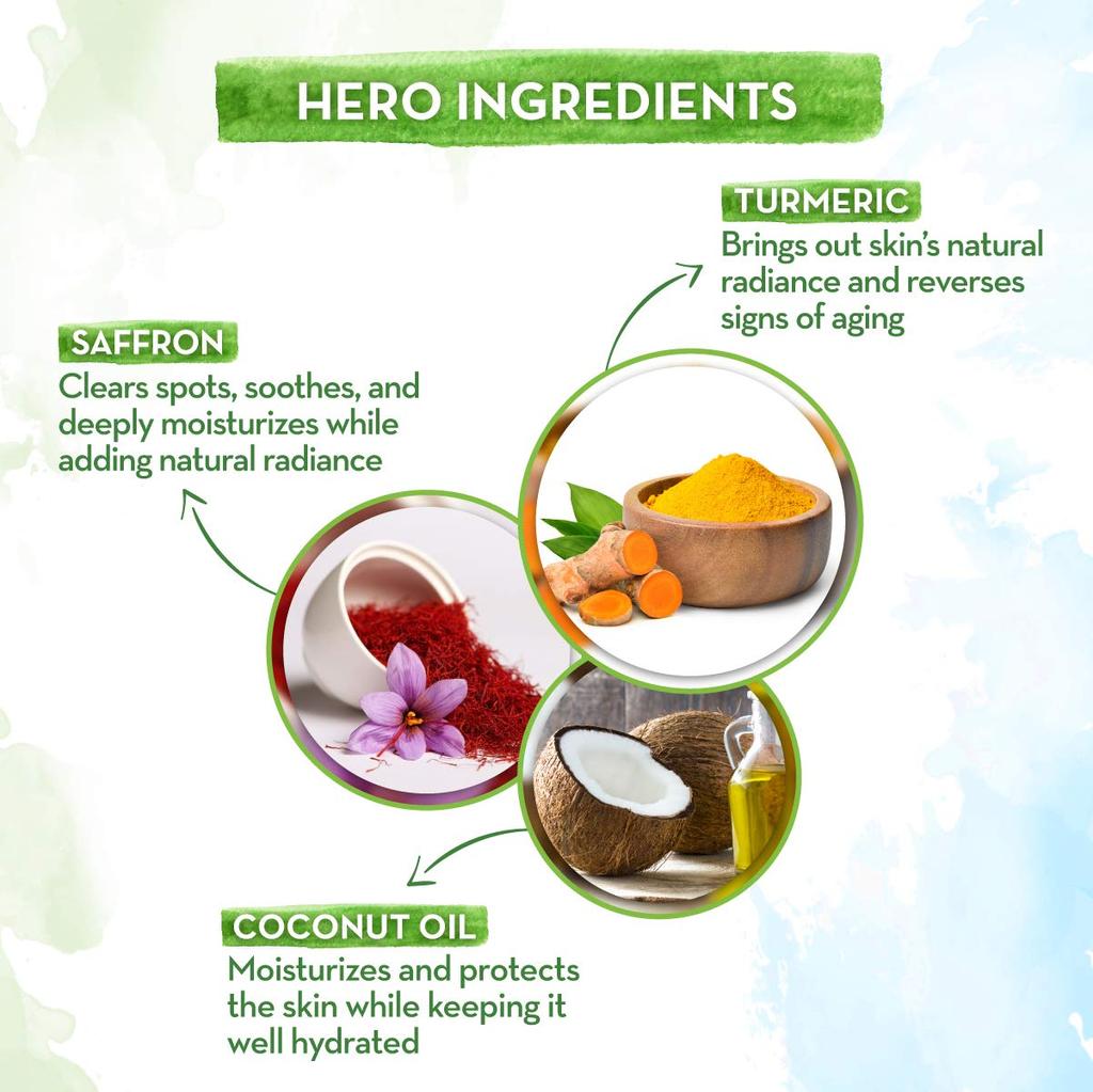 Mamaearth Натуральный гель для лица Ubtan для всех типов кожи с куркумой и шафраном для удаления загара и осветления кожи, 100 мл - без Sls и парабенов