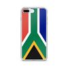 Coque iPhone - Drapeau Afrique du Sud - Modèle Souple - Compatible iPhone 7 Plus - Multicolore
