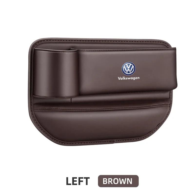 qwe3Car Sticker For VW Volkswagen Jetta MK5 Golf Car Seat Gap Organizer Storage Box Pocket For Volkswagen Tiguan Bora POLO PASSAT C