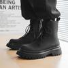Ботинки Мартин мужские 2024 новые ботильоны на платформе в британском стиле, увеличивающие рост, высокие, кожаные деловые ботинки, рабочие ботинки 2868-J