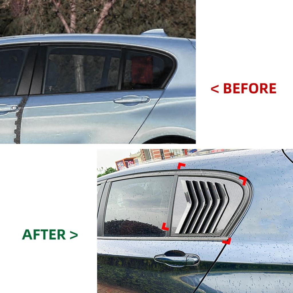 Rear Window Triangle Louver Air Spoiler For BMW F20 Hatchback 118i 120i 2011-2019 Car Side Window Spoiler Louver Cover