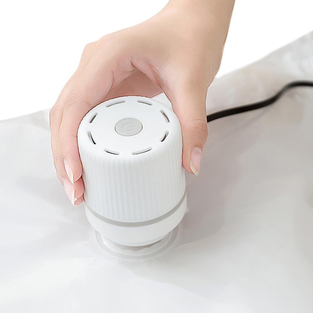 Электрический воздушный насос для вакуумных пакетов Мини вакуумный упаковщик Ручной вакуумный насос Подходит для пакетов для хранения одежды