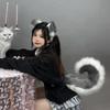 1Pcs Furry Anime Dog Ear Headband Tail Set Cute Cosplay Dress Up Accessories for Comic-Con Roleplay Events