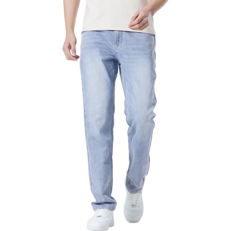 Camel Мужские джинсы прямого кроя из эластичного денима M15BA1S079