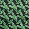 oneOone Georgette Viscose Brown Fabric Leaves Sewing Material Print Fabric By The Yard 42 Inch