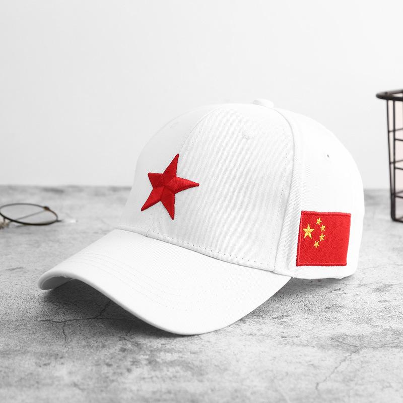 Men's trendy brand five-pointed star baseball cap, women's and youth street fashion casual versatile hip-hop cap for the Spring Festival