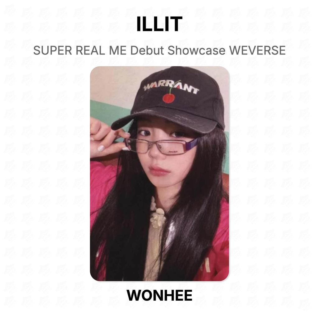 ILLIT SUPER REAL ME Дебютное шоу WEVERSE Официальная фотокарточка