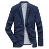 Tooling Denim Suit Jacket Men's Spring and Autumn Large Size Casual Suit Lapel Slim Jacket Jacket