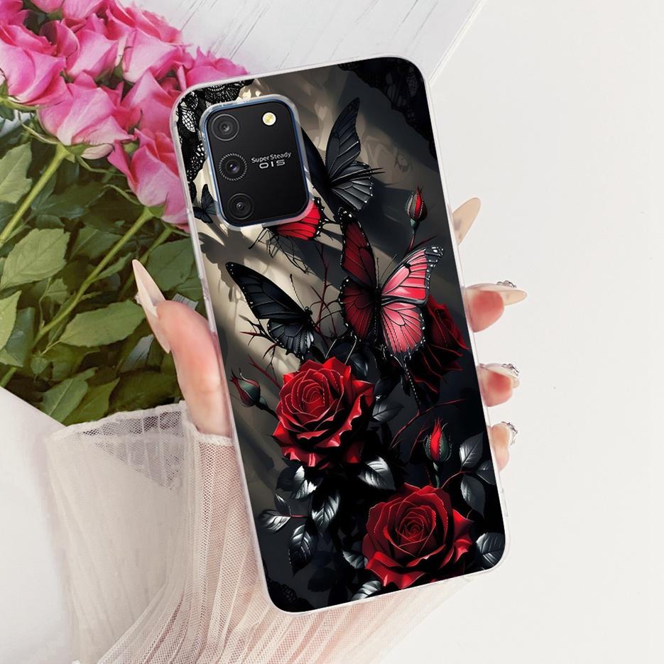Чехол для Samsung Galaxy S10 Lite SM-G770F, Роскошный чехол с рисунком «Дерево и бабочки», Мягкий силиконовый чехол для телефона, Сумки для Samsung S10 Lite