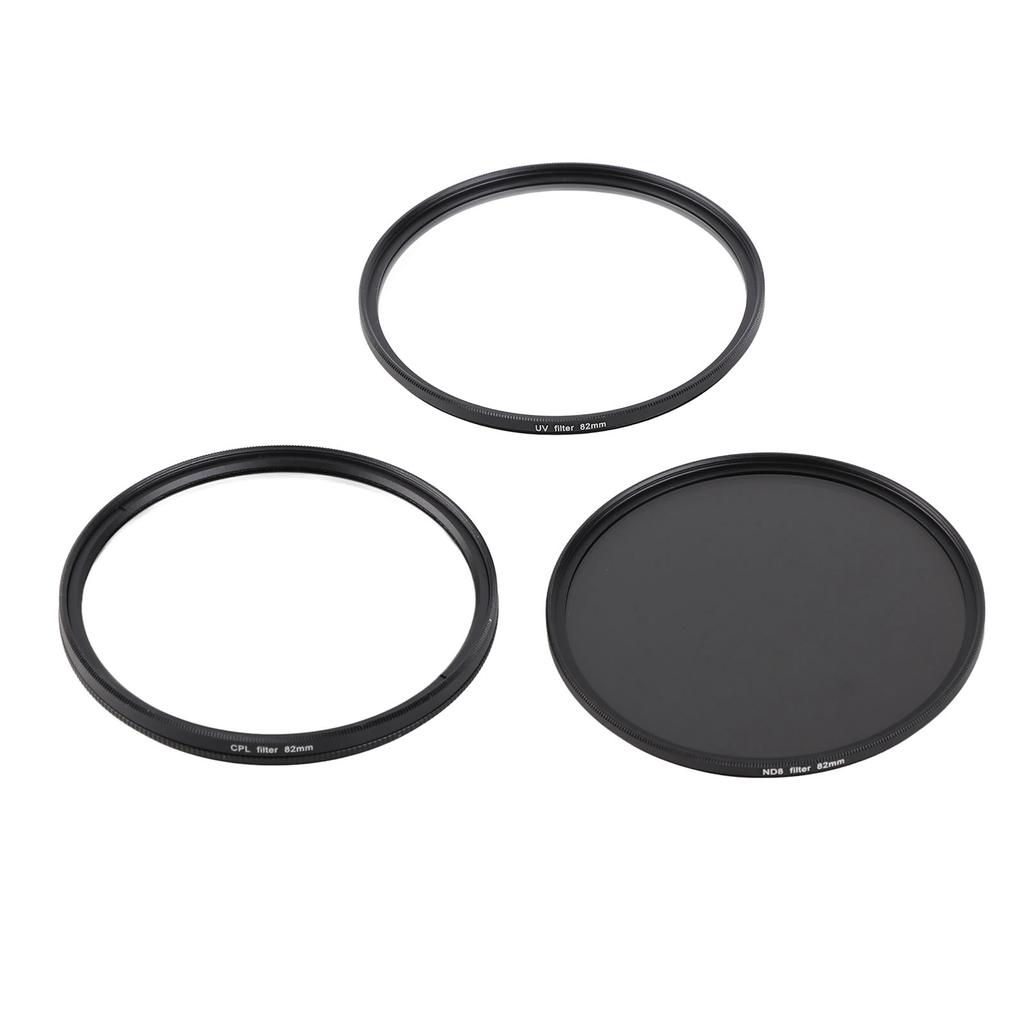 3 In 1 Camera Filter Set UV CPL ND8 Optical Glass Aluminum Alloy Anti Fingerprint DSLR Camera Lens